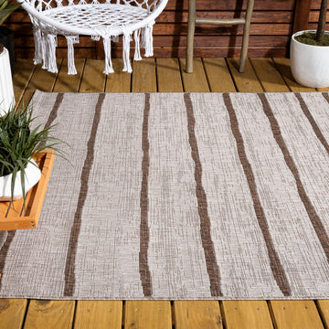 Colonia Berber Stripe Indoor/outdoor Area Rug